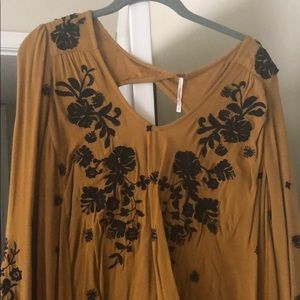 Free People mustard dress